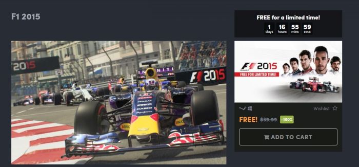 Steam喜加一 HB商店免费领取F1 2015 www.shanyuwang.com